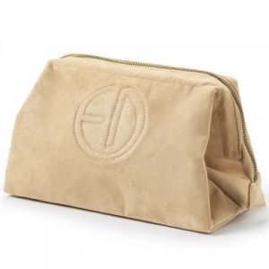 achetez Trousse de toilette Zip&Go beige Alcantara Elodie Details au meilleur prix en promo
