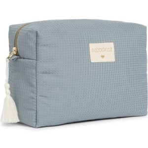 achetez Trousse de toilette nid d'abeille Diva Stone Blue Nobodinoz au meilleur prix en promo