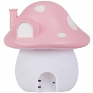 achetez Veilleuse Maison champignon rose avec autocollants féerie (20 cm) A Little Lovely Company au meilleur prix en promo