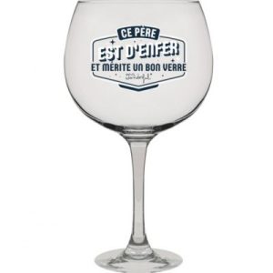 achetez Verre ballon Ce père est d'enfer et mérite un bon verre Mr. Wonderful au meilleur prix en promo